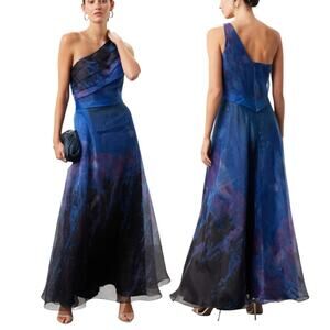Rene Ruiz Collection Organza Gown dress blue - 4